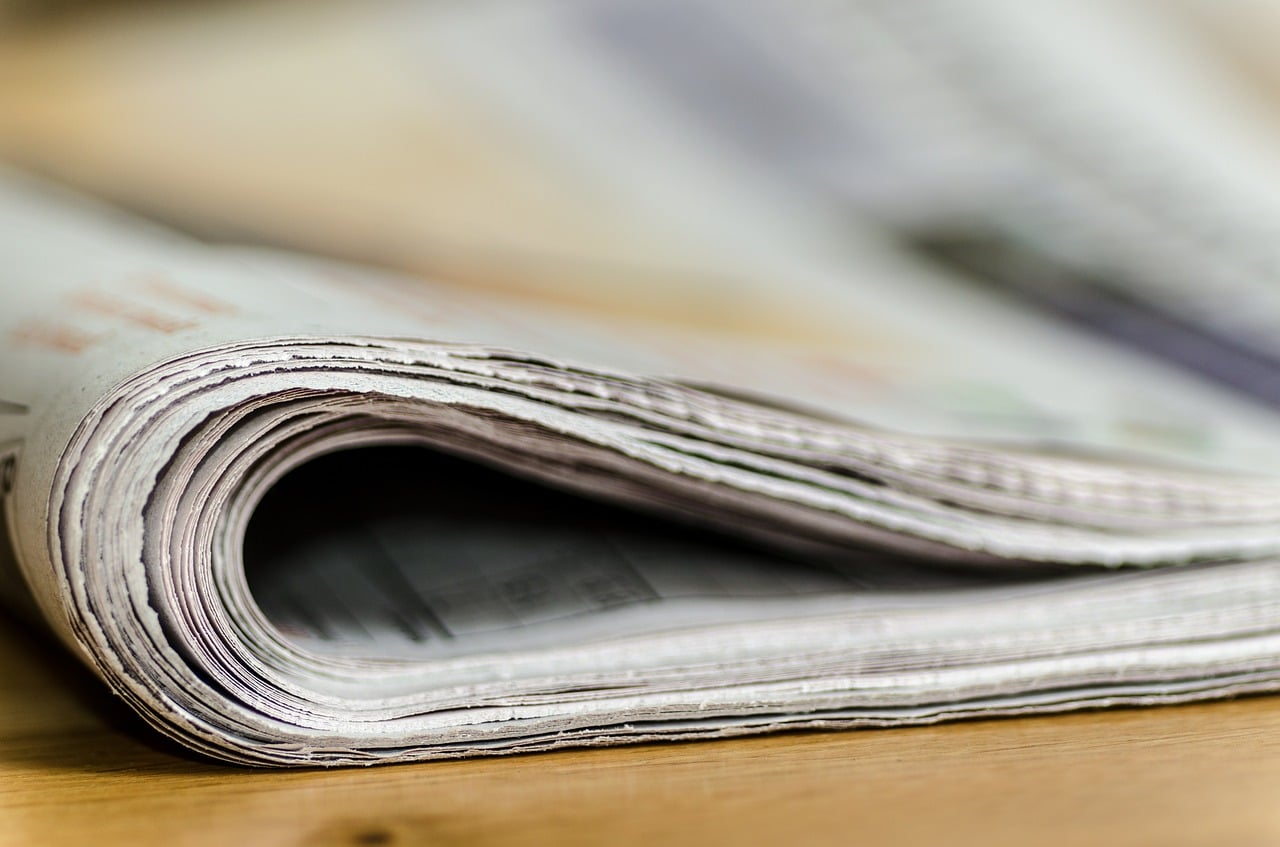 giornale piegato