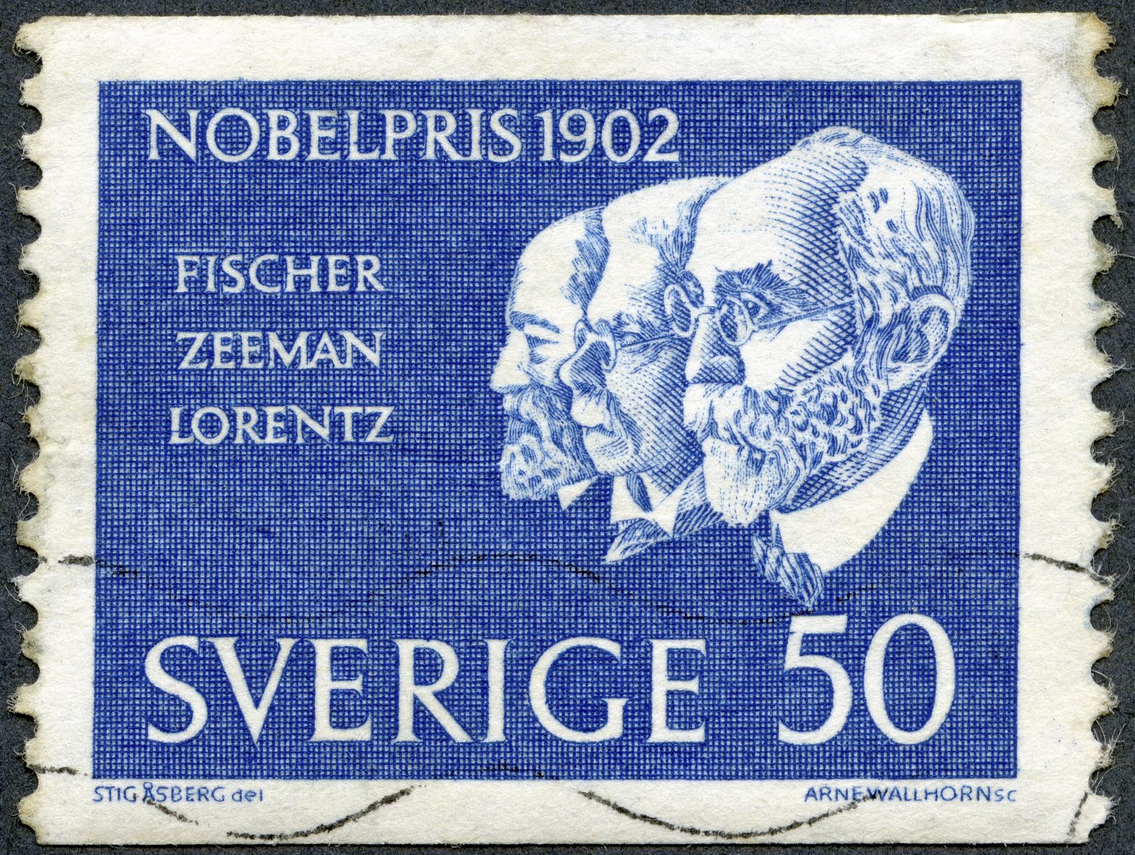 Francobollo celebrativo premio nobel