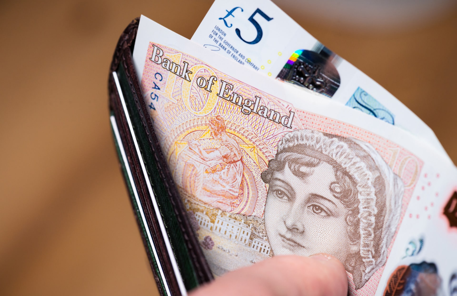 Banconota con volto di Jane Austen