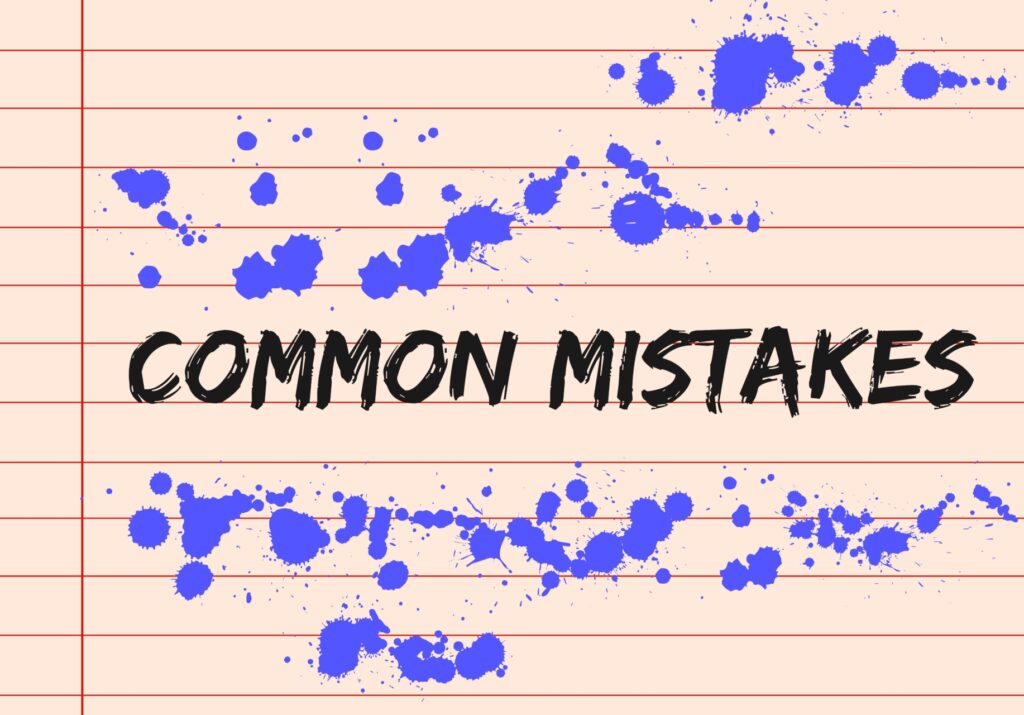 common mistakes scritta