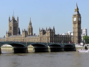 Veduta di Westminster dal tamigi
