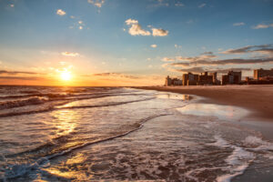 Spiaggia al tramonto