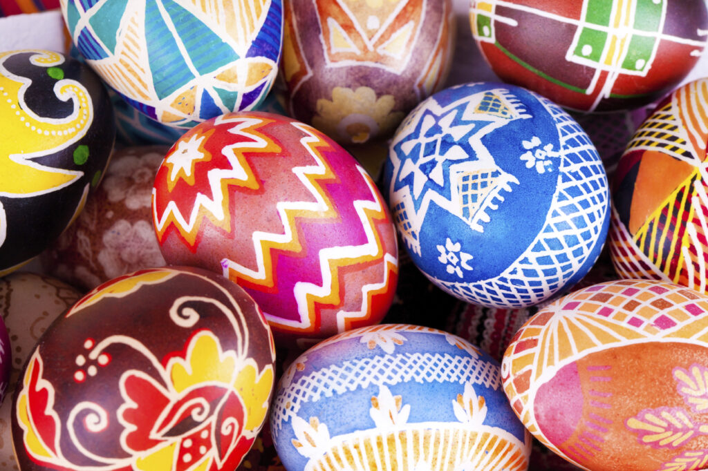 uova colorate variopinte pasqua
