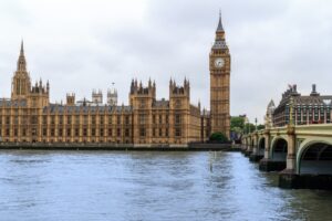 Vista di westminster dal tamigi