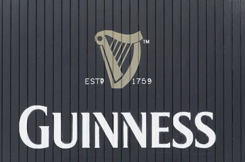 Scritta Guinness e logo