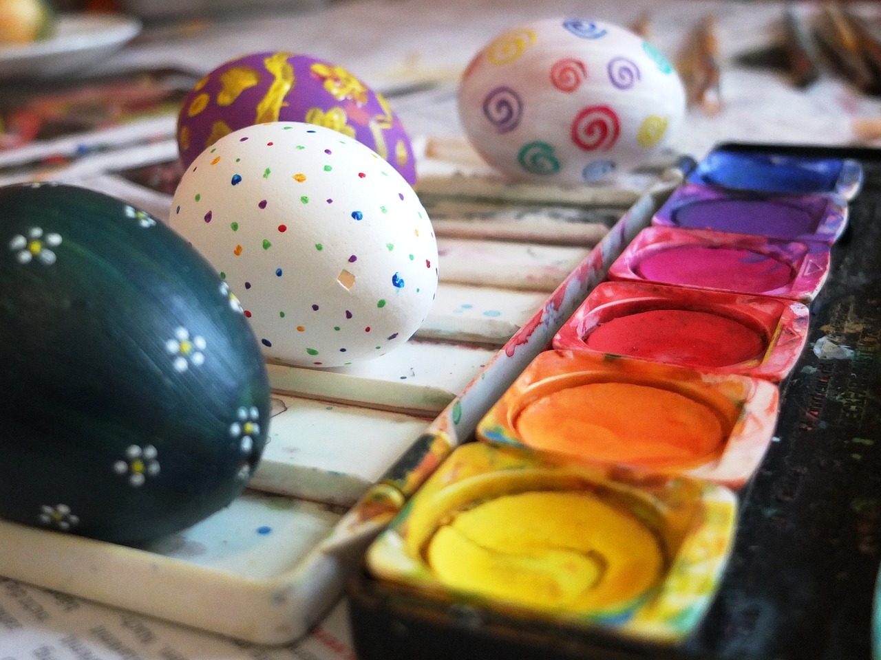 Uova dipinte Pasqua